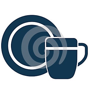 Cup Isolated Vector icon which can be easily modified or edit