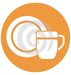 Cup Isolated Vector icon which can be easily modified or edit
