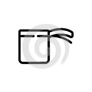 Cup kitchen ware icon vector outline illustration