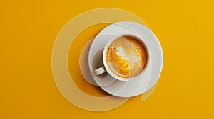 A Cup of Latte Art.AI generated image photo