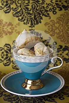 Cup of meringues