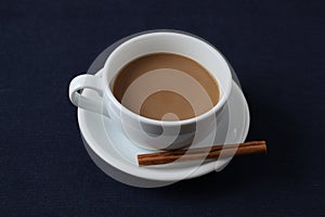 cup of milk coffee caffe latte on table