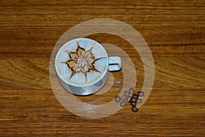 A cup of Moca cafe photo