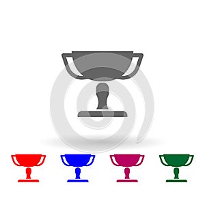 Cup multi color icon. Simple glyph, flat vector of web icons for ui and ux, website or mobile application