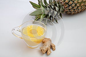Cup of pineapple tea
