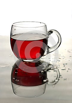 Cup of roibos fruit tea