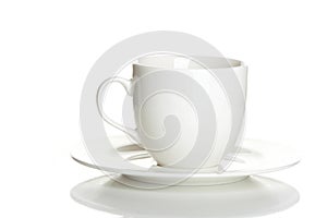 Cup with a saucer