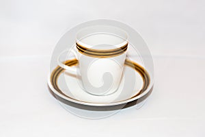 Cup and saucer for coffee