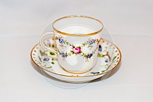 Cup and saucer for coffee