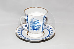 Cup and saucer for coffee