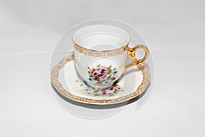 Cup and saucer for coffee