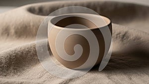 Of the cup. Soft lighting casts gentle shadows adding depth to