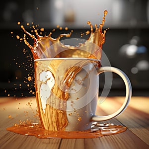 Hyperrealistic Vray Mug Design With Unique Details photo