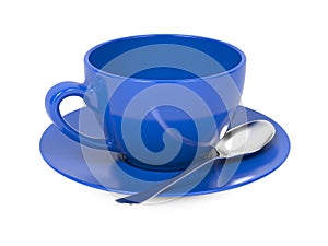 Cup with Spoon and Saucer.