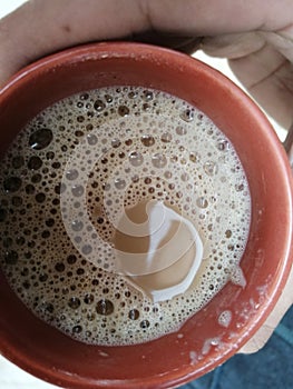 Cup of Sugar tea with jaggery