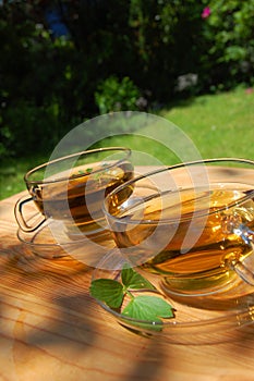 Cup tea in the garden