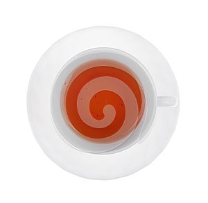 Cup of tea isolated on a white.