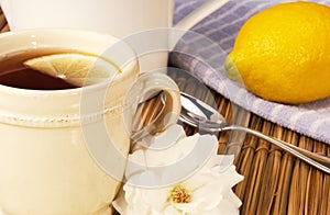 Cup Of Tea With Lemon