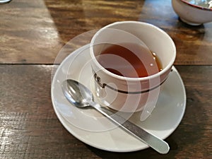 A cup of tea on the table