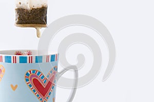 Cup of tea with teabag