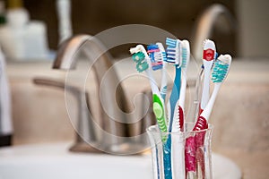 Cup of Toothbrushes