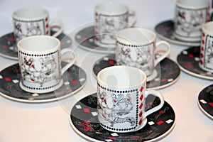 Cup of Turkish coffee set