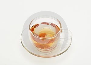 Cup of wolfberry tea