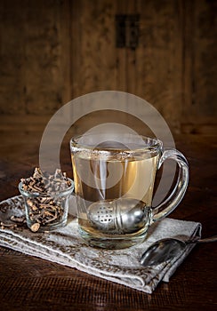 Cup of yerba mansa tea