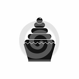 Cupcake icon, simple style
