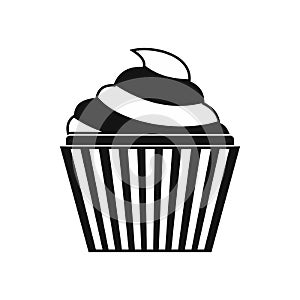 Cupcake icon, simple style