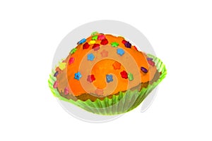 Cupcake isolated on white background