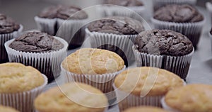 cupcake production inside the bakery