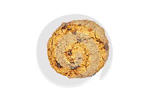 Cupcake with raisins and nuts. Range of bakery and confectionery products. Pastries Fresh, top view. Close-up, isolate