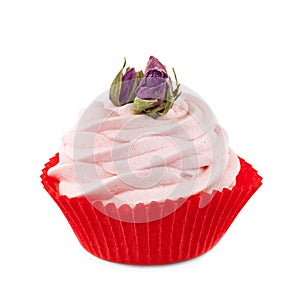 Cupcake with roses