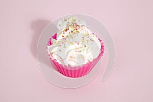 Cupcake sprinkles pink