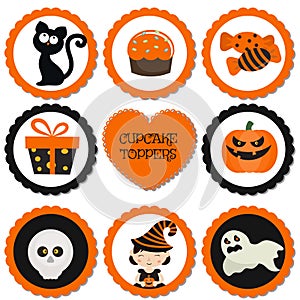 Cupcake toppers for Halloween. photo