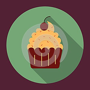 cupcake. Vector illustration decorative design