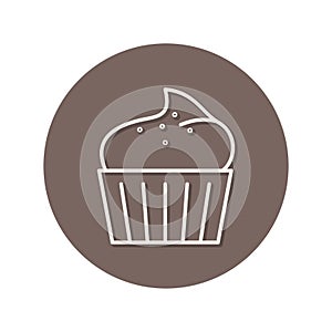 Cupcake. Vector illustration decorative design