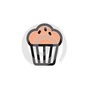 cupcake. Vector illustration decorative design