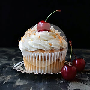 cupcake with whipped cream1