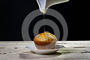 Cupcake whit syrup