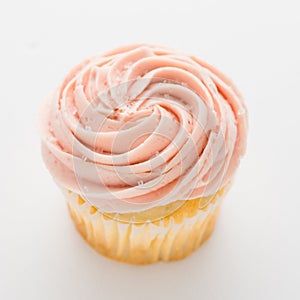 Cupcake on white background