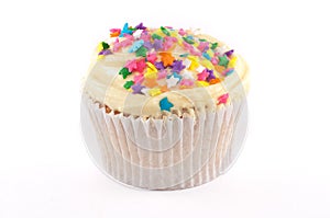 Cupcake with yellow frosting