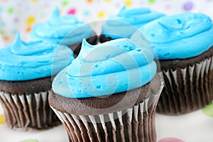 Cupcakes and Blue Icing