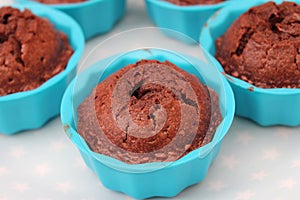 Cupcakes with chocolate