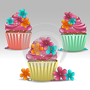 Cupcakes flower