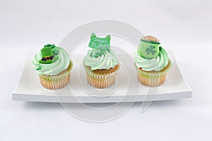Cupcakes in plate