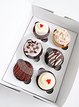 Cupcakes in special carrier box