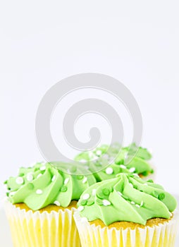 Cupcakes with Spring's Light Green for Frosting