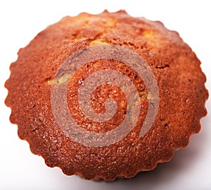 Cupcakes on a white background, close up